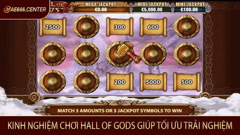 Kinh nghiệm chơi Hall of Gods giúp tối ưu trải nghiệm