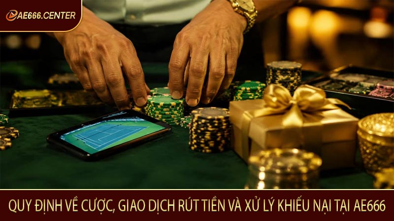 Quy định về cược, giao dịch rút tiền và xử lý khiếu nại tại AE666